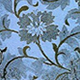 light blue paisley with soft, shimmering undertones